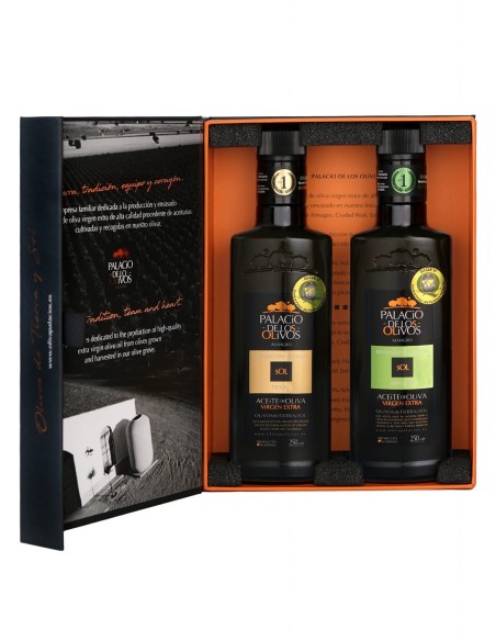 Palacio de los Olivos Duo Picual und Arbequina Etui 2x250 ml.
