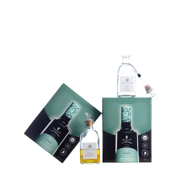Molino de la Calzada d'Origen Picual Lucio Bag in Box 3L + Oil Cruet