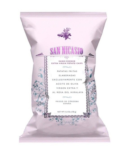 San Nicasio Patatas Fritas Sal Rosa del Himalaya 150 gr. - Oliva Oliva