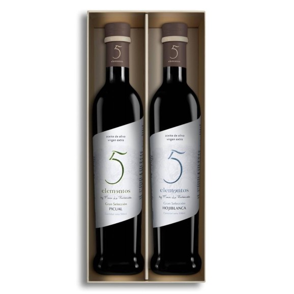 Finca La Pontezuela 5 Elementos Gran Selección Picual & Hojiblanca Case 2x500 ml.