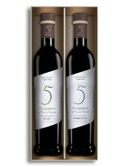 Finca La Pontezuela 5 Elementos Gran Selección Picual und Hojiblanca Etui 2x500 ml.