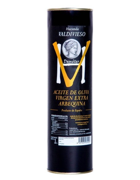 Hacienda Valdivieso Arbequina Unfiltered Tin 1L