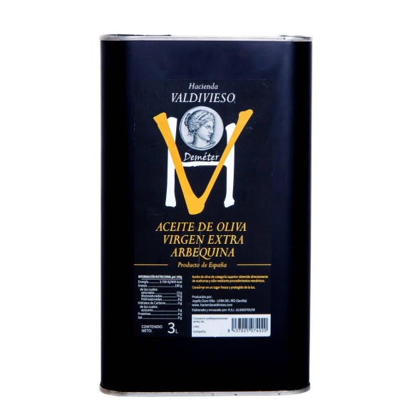 Hacienda Valdivieso Arbequina Sin Filtrar Lata 3L