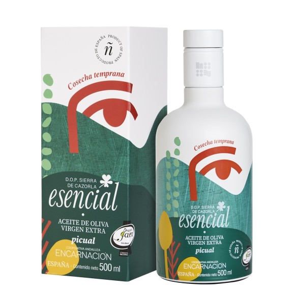Esencial Verde Temprano Picual Case 500 ml.