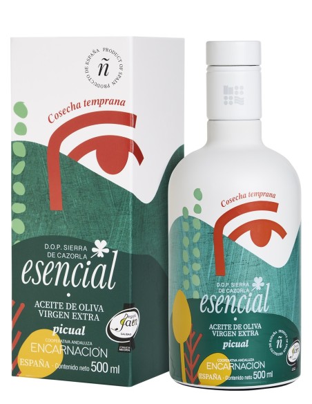 Esencial Verde Temprano Picual Case 500 ml.