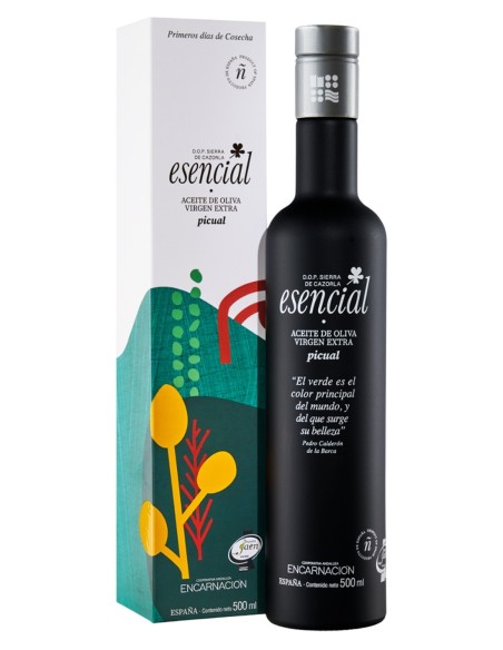 Esencial Verde Temprano Picual Limited Edition Case 500 ml.