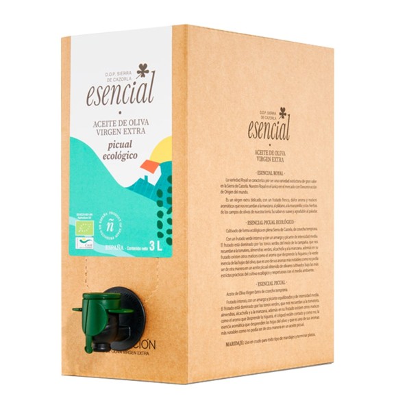 Esencial Verde Picual Ecológico Bag in Box 3L
