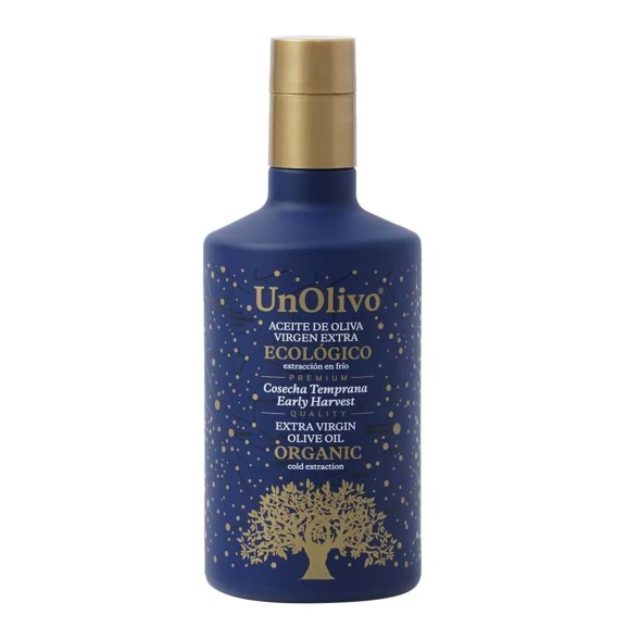 UnOlivo Early Harvest Organic Picual Glass bottle 500 ml.