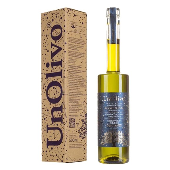 UnOlivo Early Harvest Organic Picual Case 500 ml.