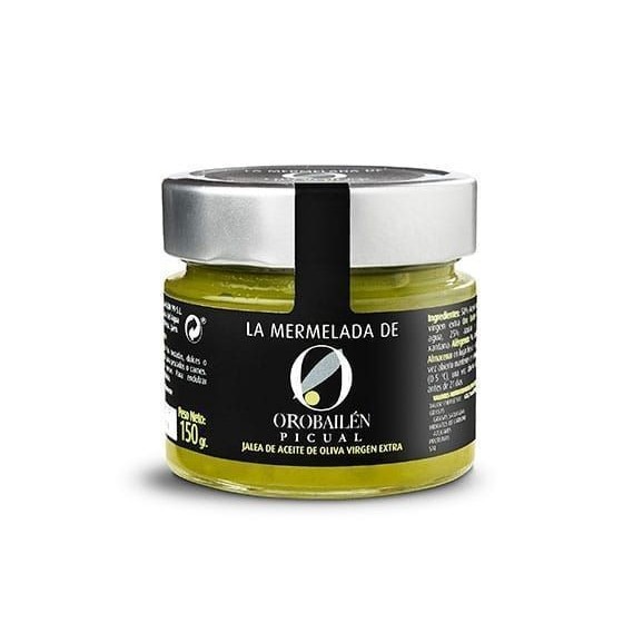 Oro Bailén Reserva Familiar Arbequina Mermelada de aceite de oliva Picual - 150 gr. tarro de vidrio