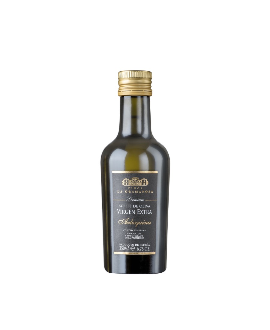 Finca La Gramanosa Arbequina Glasflasche 250 ml. - Oliva Oliva