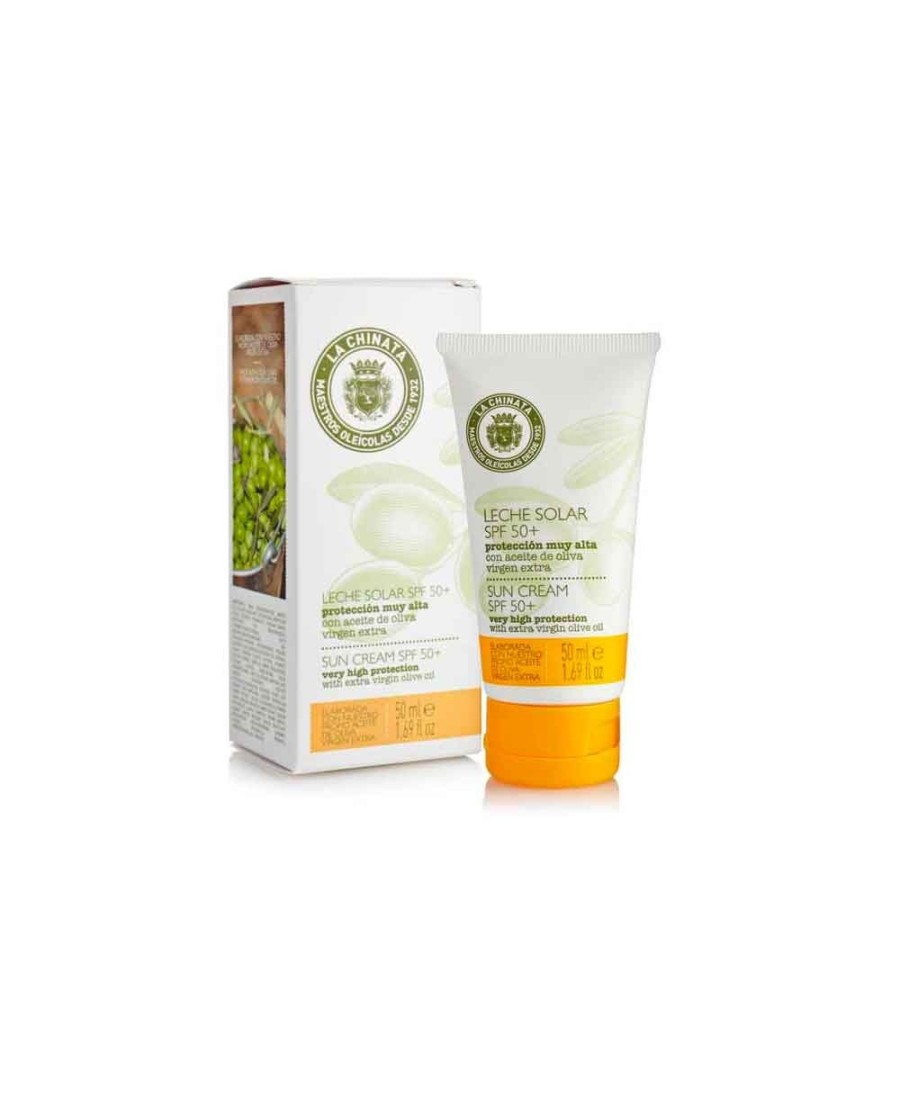 Leche solar protectora facial SPF 50+ - Tubo 50 ml.