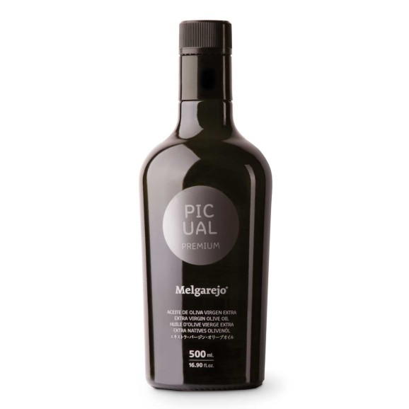 Melgarejo Premium Picual - Bouteille verre 500 ml.
