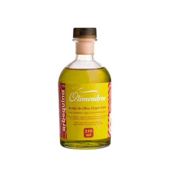 Olimendros Arbequina - Bouteille verre 250 ml.