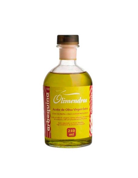Olimendros Arbequina - Bouteille verre 250 ml.