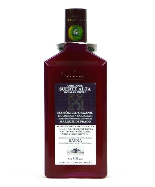 Cortijo de Suerte Alta Picual Botella de vidrio 500 ml. - Oliva Oliva