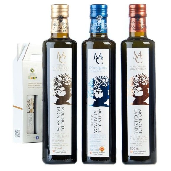 Molino de la Calzada Etui de 3 bouteilles 500 ml. - Oliva Oliva