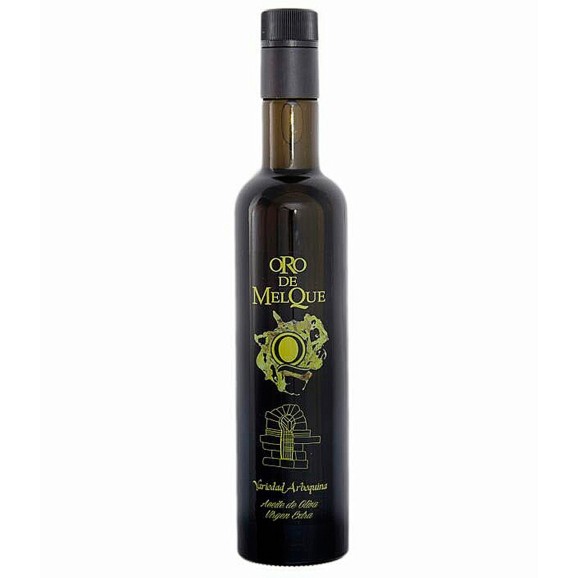 olive oil  d'olive oro de melque arbequina glass bottle   500ml