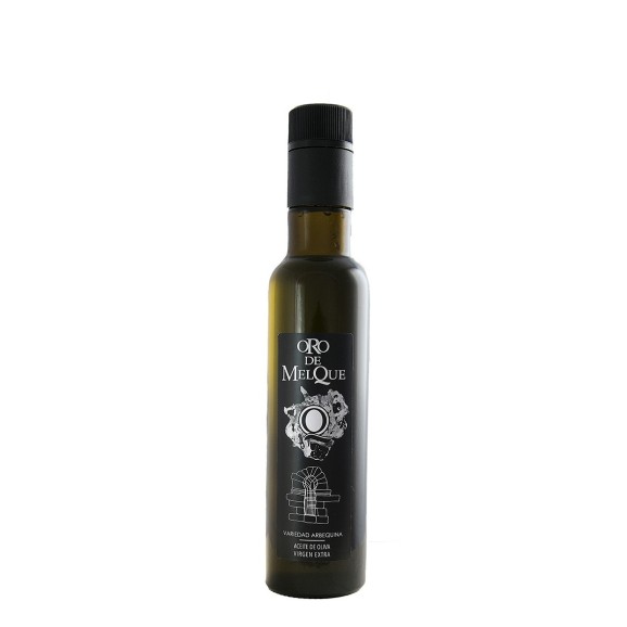 aceite de oliva oro de melque cornicabra botella de vidrio de  250ml 