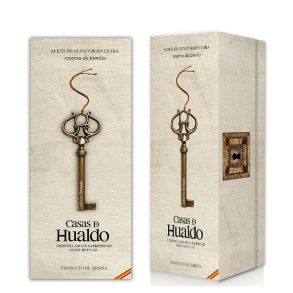 huile d'olive  casas de hualdo reserva de familia bouteille en verre 500 ml