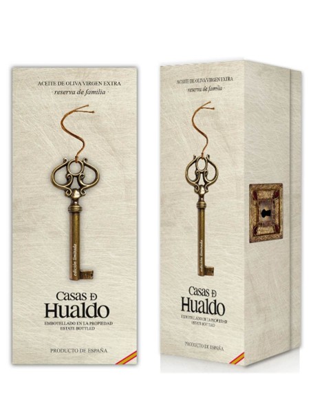 olive oil  casas de hualdo reserva de familia glass bottle 500 ml
