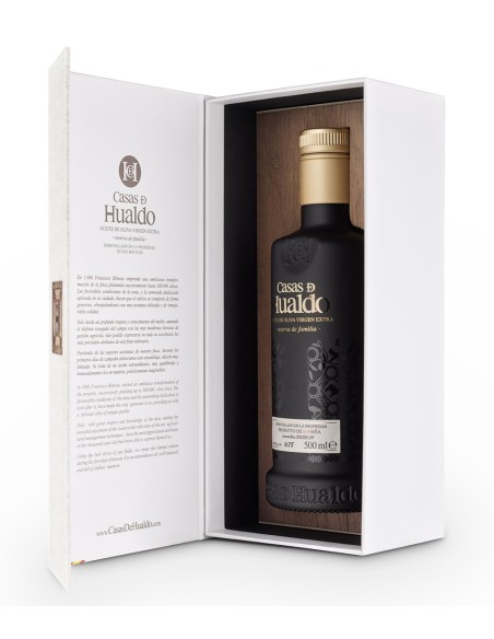 olive oil  casas de hualdo reserva de familia glass bottle 500 ml