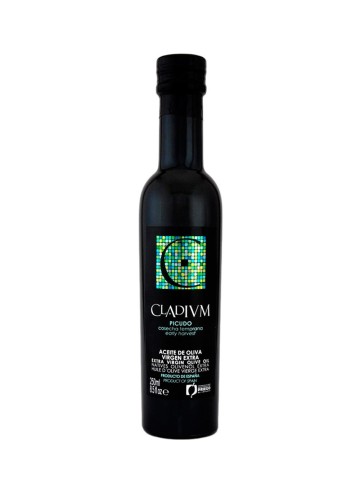 aceite de oliva cladium picudo botella de vidrio de  250ml 