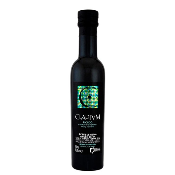 huile d'olive cladium picudo bouteille en verre de 250ml  