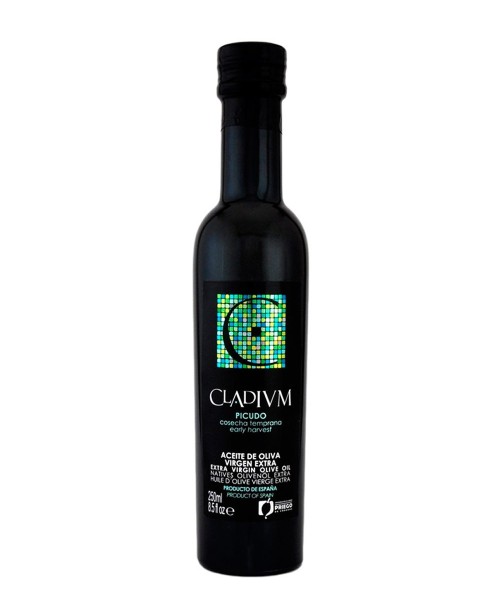 aceite de oliva cladium picudo botella de vidrio de  250ml 