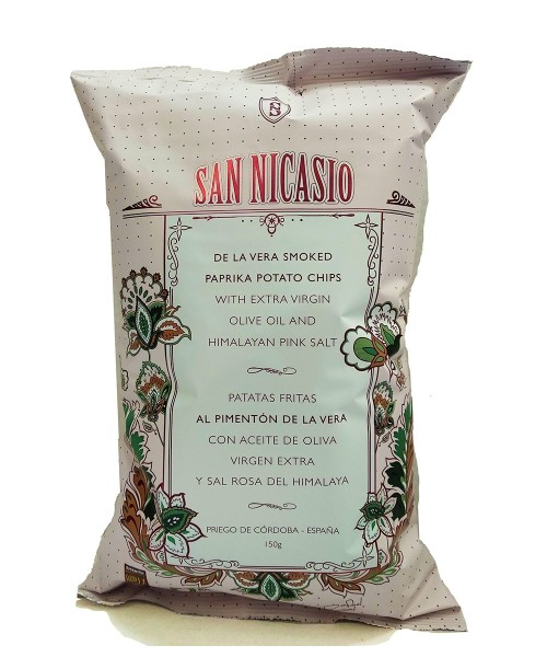San Nicasio Chips au paprika de La Vera quantité 150g -Paquet de 150g