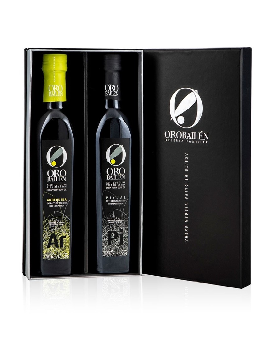Oro Bailén Picual y Arbequina Estuche Deluxe 2x500 ml. - Oliva Oliva