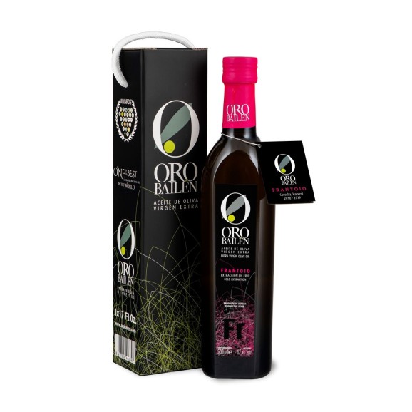 Oro Bailén Frantoio Botella 500ML ESTUCHE ASA CORDÓN