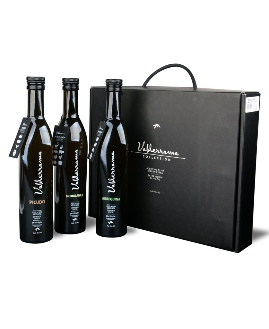 Valderrama Estuche de 3 variedades: arbquina, picudo y hojiblanca de 500 ML - Botella 500 ML