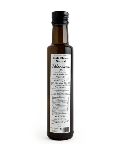 Valderrama aceite de trufra blanca Botella Cristal 250 ML - Botella 250 ML