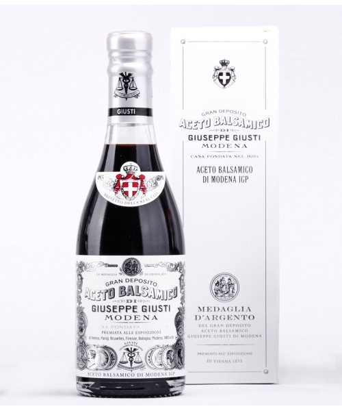 Giuseppe Giusti BALSAMIC VINEGAR of modena 1 silver medal Glass Bottle 250 ML 