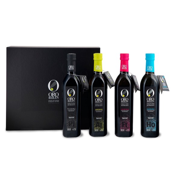 Oro Bailén - Estuche Deluxe -  4 variedades en botellas 500 ML