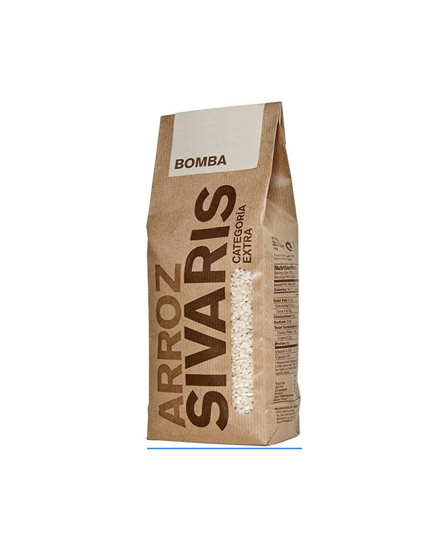 Sivaris Arroz Bomba Paquete 1 kg. - Oliva Oliva