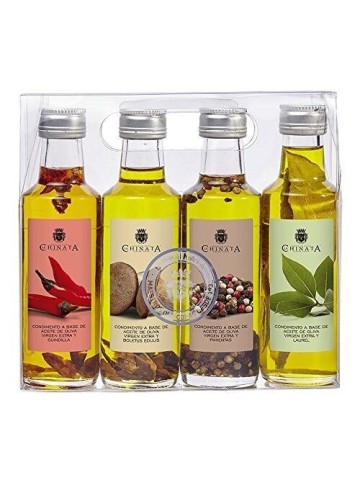 La Chinata Set de 4 Condiments Huile d'olive extra vierge