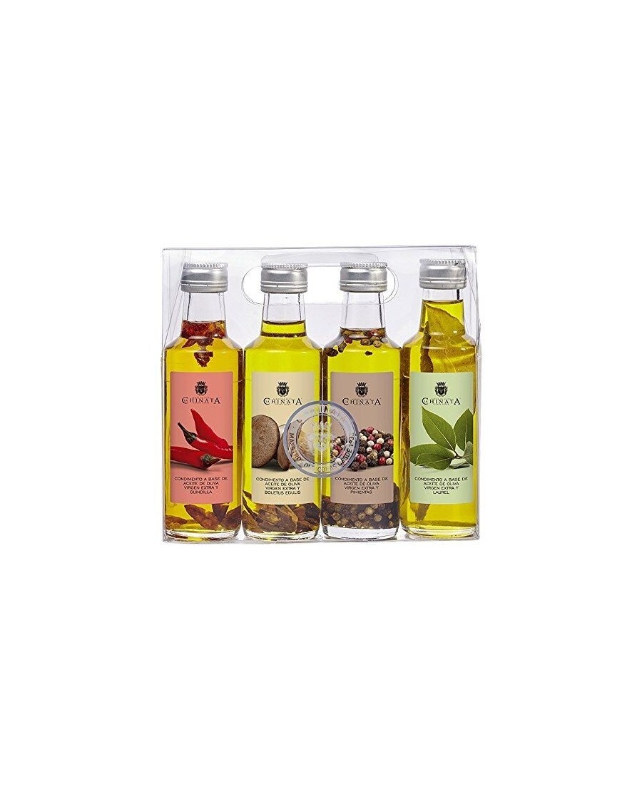 La Chinata Set de 4 Condiments Huile d'olive extra vierge