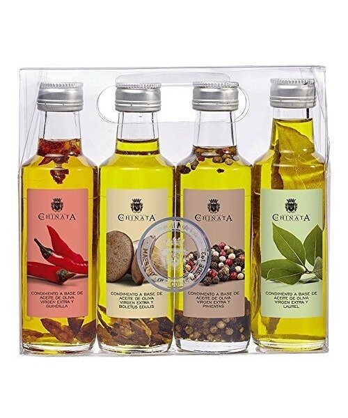 La Chinata Set de 4 Condiments Huile d'olive extra vierge