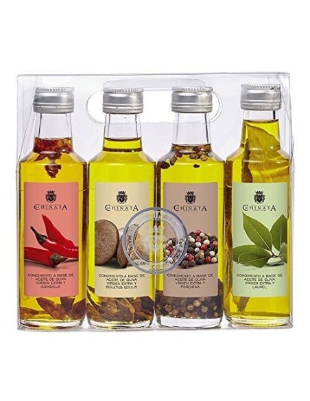 La Chinata Set of 4 Condiments Extra virgin olive oil