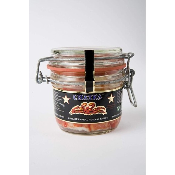 Chatka Crabe royal russe 100% de pattes Pot verre 310 gr - Oliva Oliva