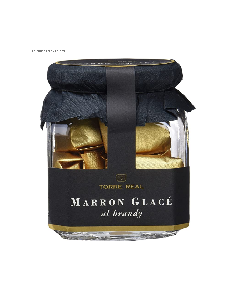 Torre Real Marrons Glacé al Brandy Tarro 200 gr. - Oliva Oliva