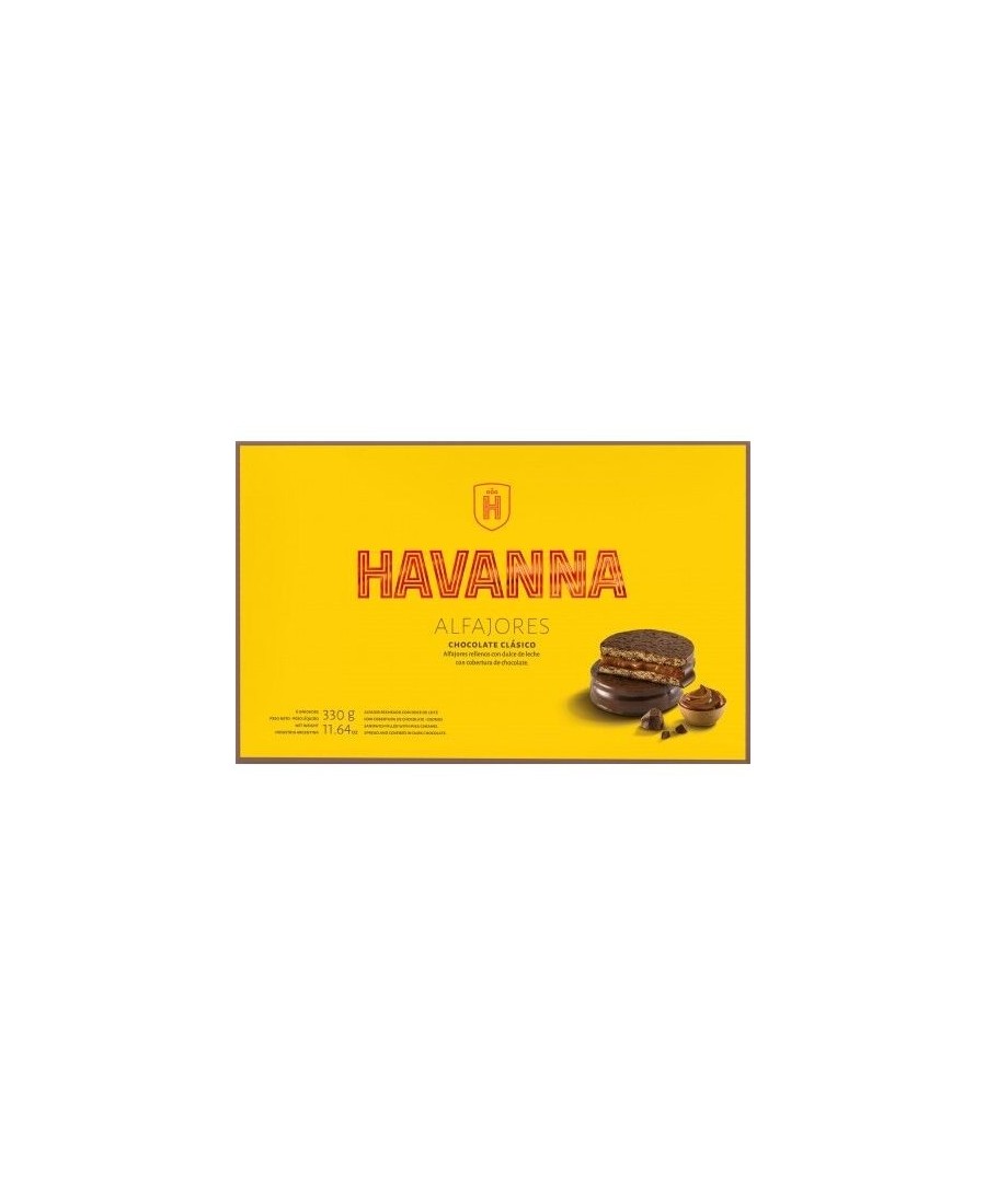 Havanna Alfajores Chocolat noir 6 unités Boîte 330 gr. - Oliva Oliva