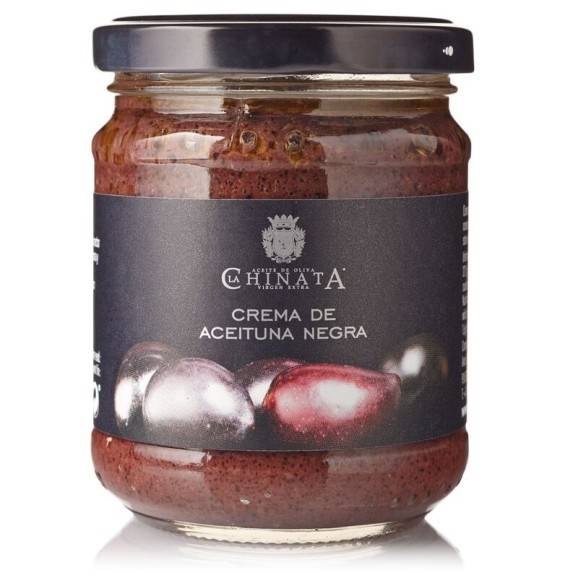 La Chinata Schwarze Olivencreme Glas 180 gr. - Oliva Oliva