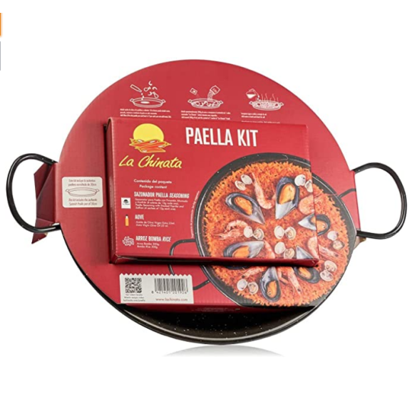 La Chinata Paella Kit with 30 cm. paella pan - Oliva Oliva