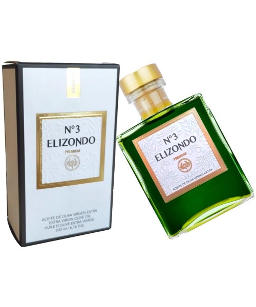 Elizondo Picual Premium Nº3 botella 200 ML con estuche
