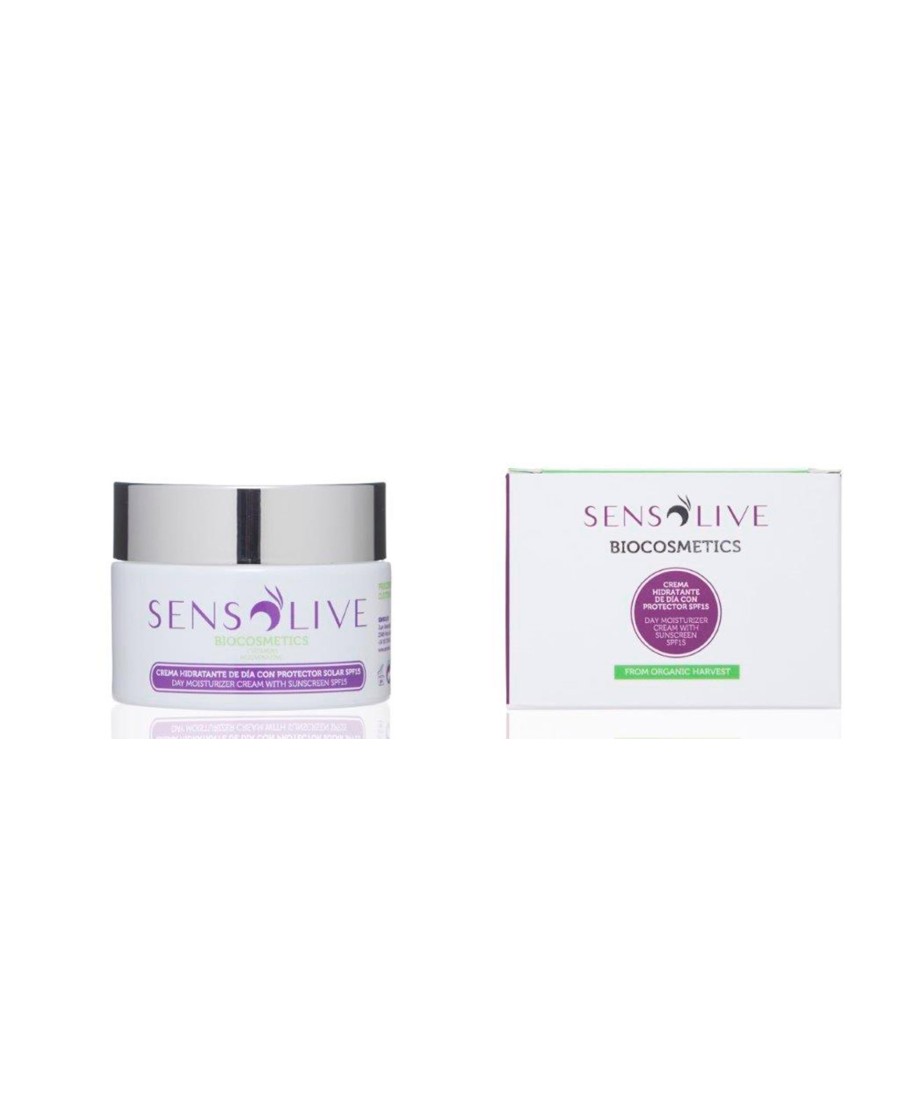 Sensolive Crema Unisex Antienvejecimiento Natural Día SPF15 - Oliva Oliva