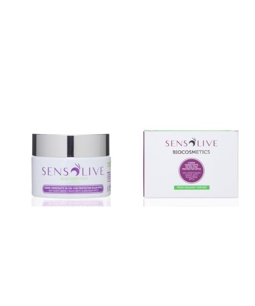 Sensolive Crème de jour unisexe naturelle anti-âge SPF15 - Oliva Oliva