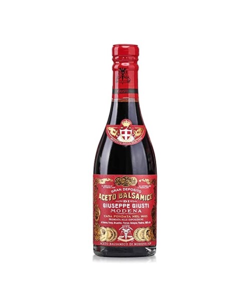 Giuseppe Giusti BALSAMIC VINEGAR from Modena Riccardo Giusti 3 gold medals  Glass Bottle 250 ML 
